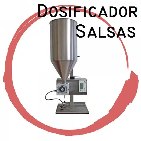 Llenadora para salsas con trozos.